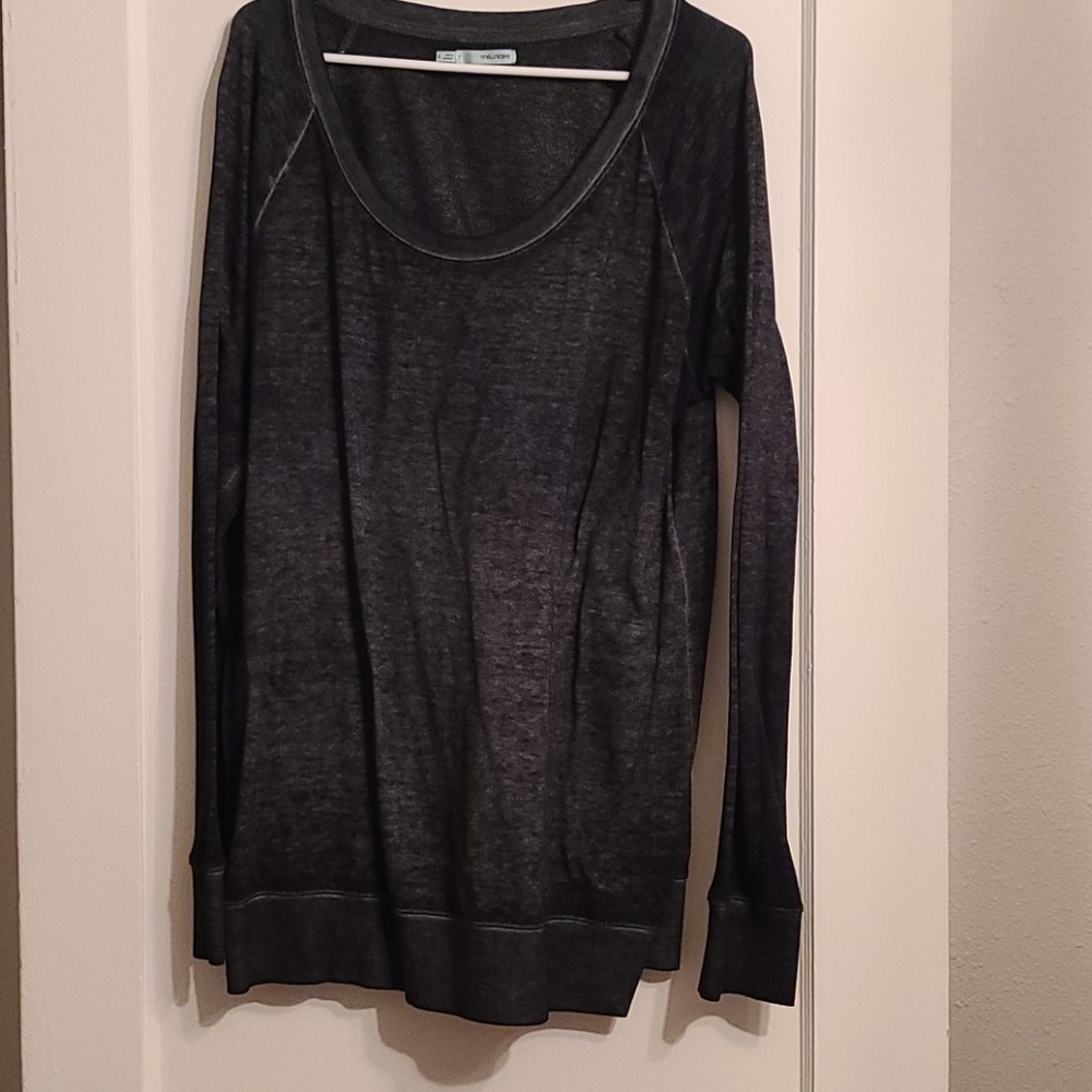 Black burn out sweatshirt